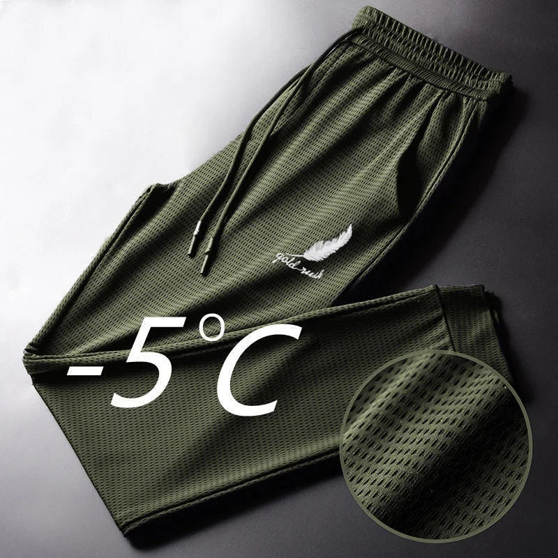 Noxwear - Men Fashion Quick Dry Pants Lightweight Hiking Jogging Running Trousers Breathable Workout Gym Ankle Tied Athletic Pants