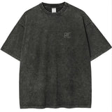 Noxwear Short Sleeve Round Neck T-shirt Shoulder Loose Top Cotton T-shirt Custom logo Unisex for Men and Women