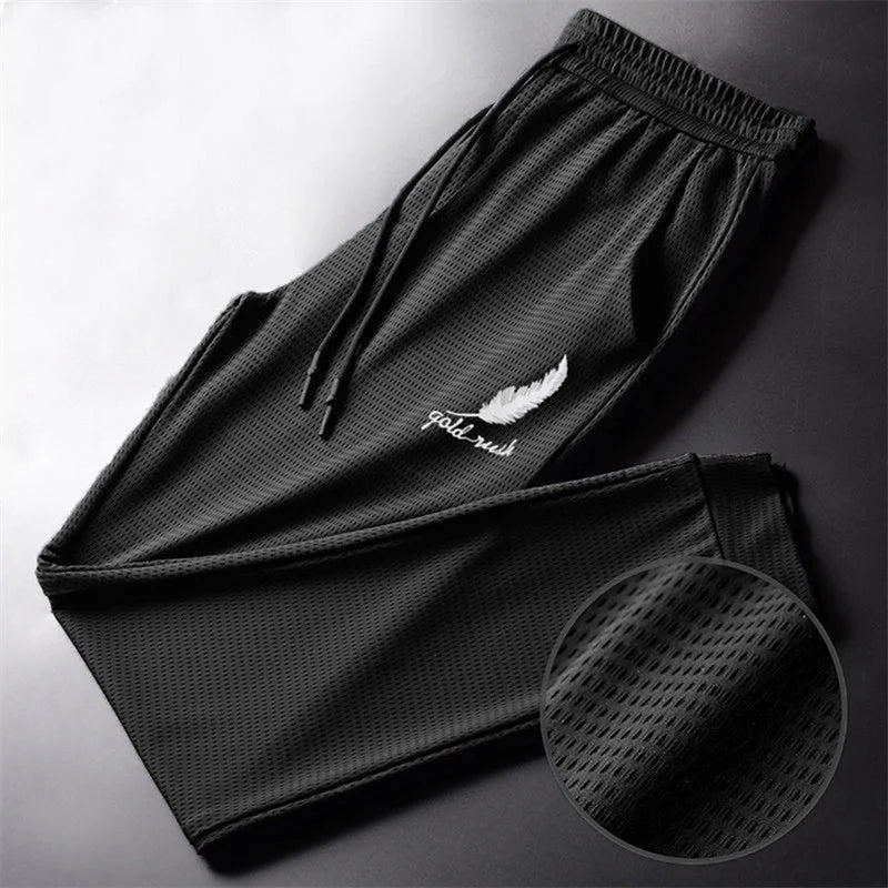 Noxwear - Men Fashion Quick Dry Pants Lightweight Hiking Jogging Running Trousers Breathable Workout Gym Ankle Tied Athletic Pants