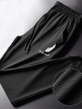 Noxwear - Men Fashion Quick Dry Pants Lightweight Hiking Jogging Running Trousers Breathable Workout Gym Ankle Tied Athletic Pants
