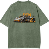 Noxwear Short Sleeve Round Neck T-shirt Shoulder Loose Top Cotton T-shirt Custom logo Unisex for Men and Women