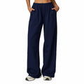 Noxwear Women Hight Waist Autumn Yoga Pant Casual Loose Sweatpants Straight Wide Leg Pants Feeling Slimming Legs