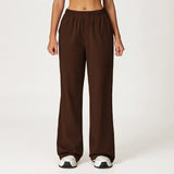 Noxwear Women Hight Waist Autumn Yoga Pant Casual Loose Sweatpants Straight Wide Leg Pants Feeling Slimming Legs