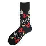 Noxwear - Cotton Happy Funny Socks Men Alien Planet Shark Crazy Design Sokken Unisex Novelty Dinosaur Crew Skateboard Calcetines Hombre