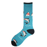 Noxwear - Cotton Happy Funny Socks Men Alien Planet Shark Crazy Design Sokken Unisex Novelty Dinosaur Crew Skateboard Calcetines Hombre