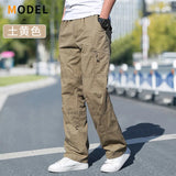 Noxwear - Men's Cargo Pants Summer Spring Cotton Work Wear New In Large Size 6XL Casual Climbing Joggers Sweatpants Hombre Autumn Trousers