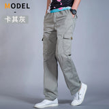 Noxwear - Men's Cargo Pants Summer Spring Cotton Work Wear New In Large Size 6XL Casual Climbing Joggers Sweatpants Hombre Autumn Trousers