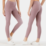 Noxwear leggings with pockets solid color women yoga pants high waist sports gym leggings elastic fitness lady Outdoor sports trousers