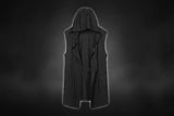 Noxwear - Black Hooded Wizard Vest Coat Men 2025 Autumn Summer Sleeveless Jacket Casual Men Coat Techwear WB184