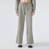 Noxwear Women Yoga Mid-Rise Pant Casual Sweatpants Straight Leg Wide Leg Pants Feeling Slimming Legs Soft Fabric Straight