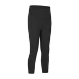 Noxwear Cropped Pants No Yoga Pants Slim Fit Leggings Solid Color Sweatpants Nake Feeling Capris Women Elastic Tight