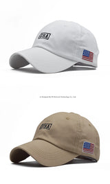 Noxwear-FS Summer Black White American Flag Baseball Caps For Men Brand Women Hat Cotton Trucker Hats Street Hip Hop Cap Bone Feminino