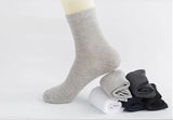 Noxwear - HSS 5/10 Pairs Men's Cotton Blend Socks Black Business Men Socks Soft Breathable Summer Winter for Male Socks Plus Size (6.5-14)