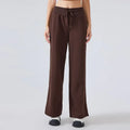 Noxwear Women Yoga Mid-Rise Pant Casual Sweatpants Straight Leg Wide Leg Pants Feeling Slimming Legs Soft Fabric Straight