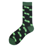 Noxwear - Cotton Happy Funny Socks Men Alien Planet Shark Crazy Design Sokken Unisex Novelty Dinosaur Crew Skateboard Calcetines Hombre