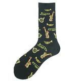 Noxwear - Cotton Happy Funny Socks Men Alien Planet Shark Crazy Design Sokken Unisex Novelty Dinosaur Crew Skateboard Calcetines Hombre