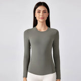 Noxwear Long Sleeve Shirt Super Soft Women Slim Fit Sweatshirts Skin-Friendly Yoga Shirts Fall and Winter Tops