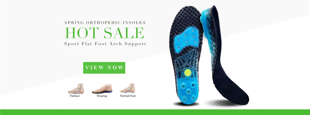 Noxwear - Premium Orthotic Gel Insoles Orthopedic Flat Foot Health Sole Pad For Shoes Insert Arch Support Pad For Plantar fasciitis Unisex