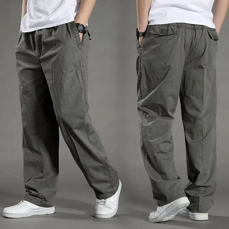 Noxwear - Men's Cargo Pants Summer Spring Cotton Work Wear New In Large Size 6XL Casual Climbing Joggers Sweatpants Hombre Autumn Trousers