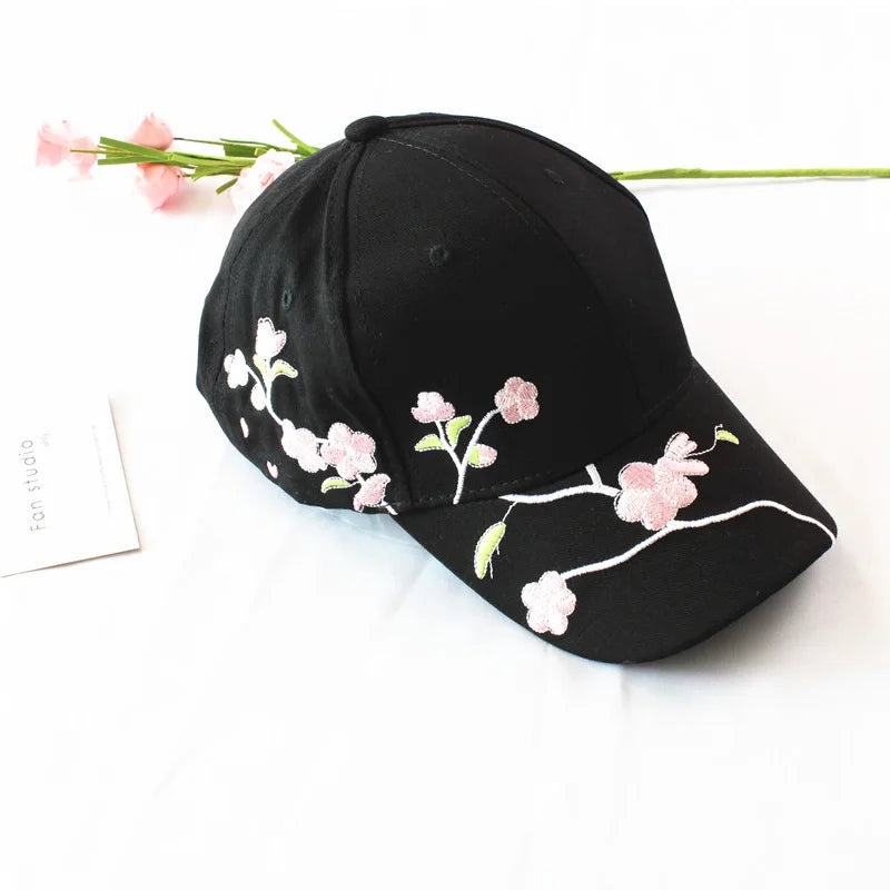 NoxWear - Floral Embroidery Sun Cap