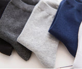 Noxwear - HSS 5/10 Pairs Men's Cotton Blend Socks Black Business Men Socks Soft Breathable Summer Winter for Male Socks Plus Size (6.5-14)