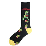 Noxwear - Cotton Happy Funny Socks Men Alien Planet Shark Crazy Design Sokken Unisex Novelty Dinosaur Crew Skateboard Calcetines Hombre