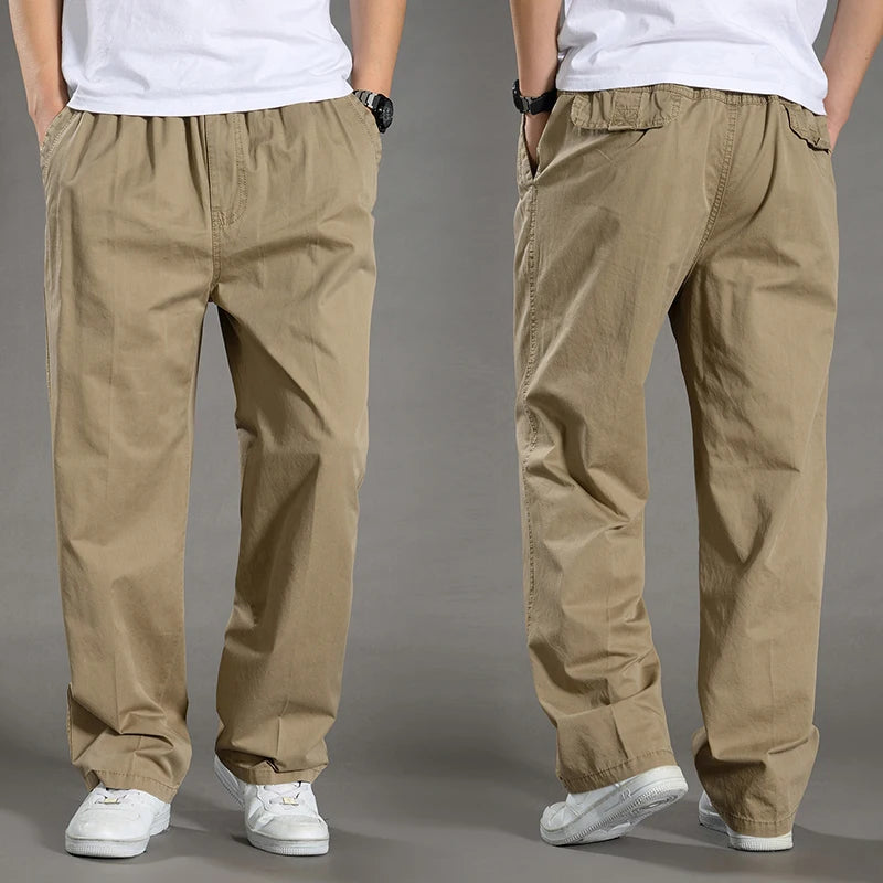Noxwear - Men's Cargo Pants Summer Spring Cotton Work Wear New In Large Size 6XL Casual Climbing Joggers Sweatpants Hombre Autumn Trousers