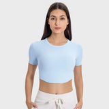 Noxwear T-shirt for Women Soft Four-way Stretch Naturally Breathable Slim Fit Yoga Running Shirt