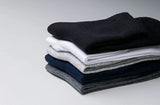 Noxwear - HSS 5/10 Pairs Men's Cotton Blend Socks Black Business Men Socks Soft Breathable Summer Winter for Male Socks Plus Size (6.5-14)