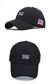 Noxwear-FS Summer Black White American Flag Baseball Caps For Men Brand Women Hat Cotton Trucker Hats Street Hip Hop Cap Bone Feminino