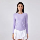 Noxwear Long Sleeve Shirt Super Soft Women Slim Fit Sweatshirts Skin-Friendly Yoga Shirts Fall and Winter Tops
