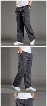 Noxwear - Men's Cargo Pants Summer Spring Cotton Work Wear New In Large Size 6XL Casual Climbing Joggers Sweatpants Hombre Autumn Trousers