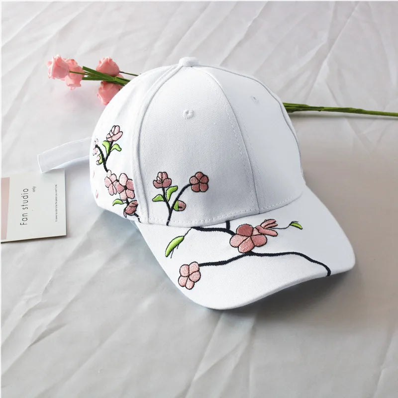 NoxWear - Floral Embroidery Sun Cap