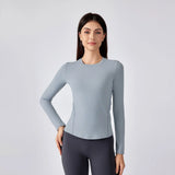 Noxwear Long Sleeve Shirt Super Soft Women Slim Fit Sweatshirts Skin-Friendly Yoga Shirts Fall and Winter Tops