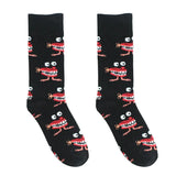Noxwear - Cotton Happy Funny Socks Men Alien Planet Shark Crazy Design Sokken Unisex Novelty Dinosaur Crew Skateboard Calcetines Hombre