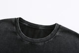 Noxwear Vintage Washed Oversized Y2K Punk Girl Print T-shirt Retro Streetwear Casual Cotton Tee US Stock