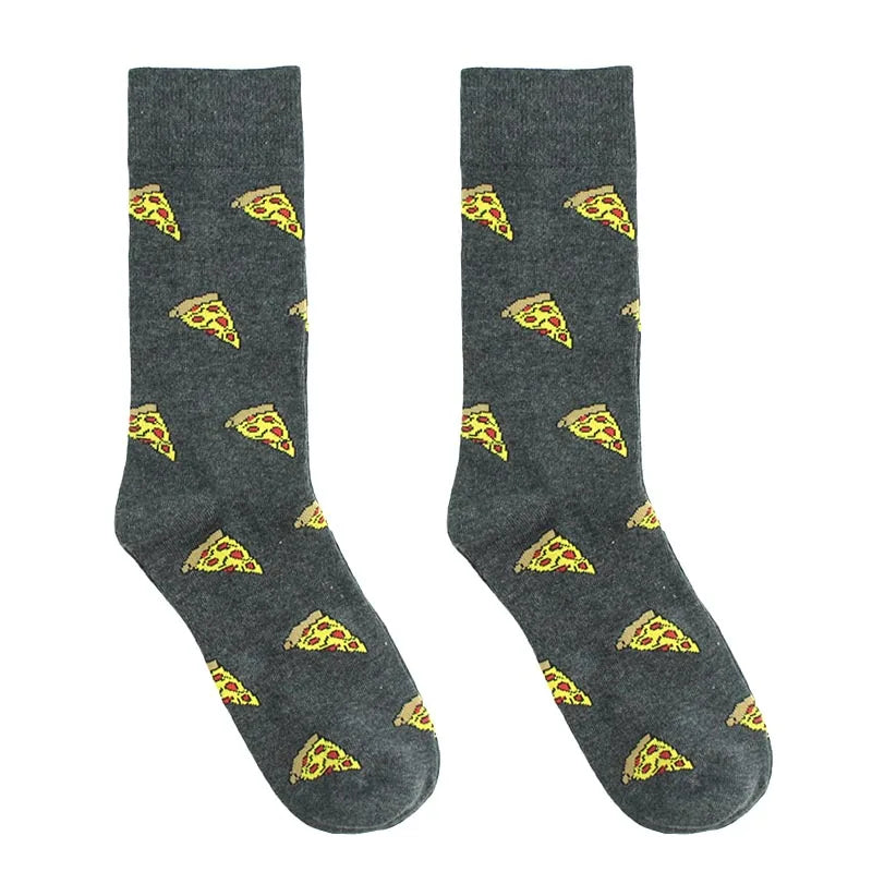 Noxwear - Cotton Happy Funny Socks Men Alien Planet Shark Crazy Design Sokken Unisex Novelty Dinosaur Crew Skateboard Calcetines Hombre