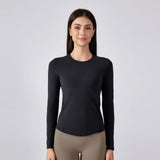 Noxwear Long Sleeve Shirt Super Soft Women Slim Fit Sweatshirts Skin-Friendly Yoga Shirts Fall and Winter Tops