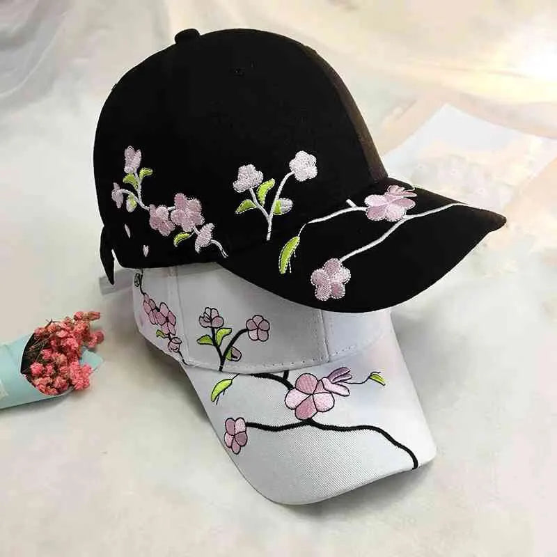 NoxWear - Floral Embroidery Sun Cap