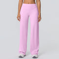 Noxwear Women Yoga Pants Solid Color High Waist Loose Breathable Yoga Wide-leg Pants Running Fitness Yoga Flared Pants