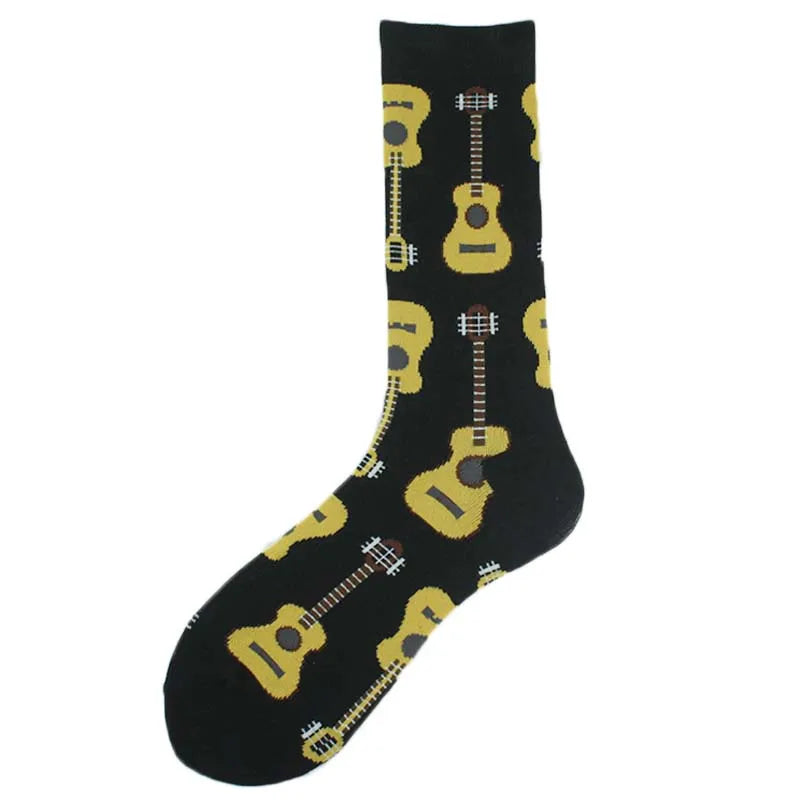 Noxwear - Cotton Happy Funny Socks Men Alien Planet Shark Crazy Design Sokken Unisex Novelty Dinosaur Crew Skateboard Calcetines Hombre