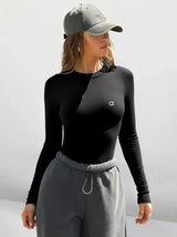 Noxwear Women Yoga Shirt Long Sleeves Outfit Solid Color Backless Gym Tight Top Shaping Waist Fitness Outfit Shirts Sportswear for Lady