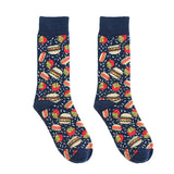 Noxwear - Cotton Happy Funny Socks Men Alien Planet Shark Crazy Design Sokken Unisex Novelty Dinosaur Crew Skateboard Calcetines Hombre