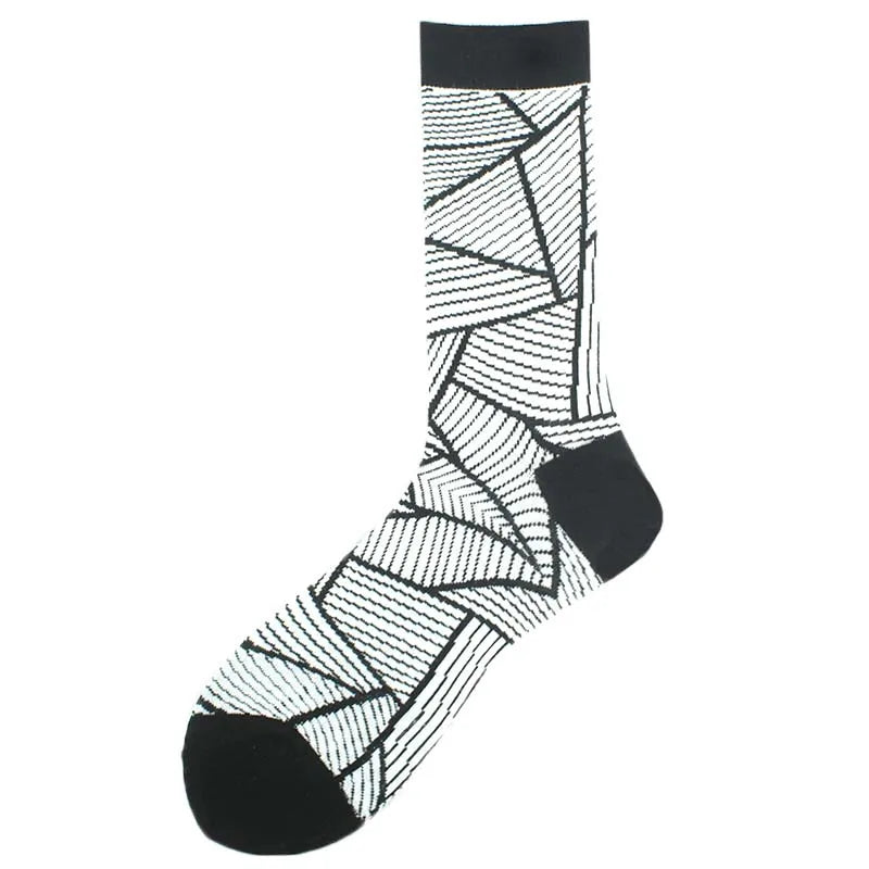 Noxwear - Cotton Happy Funny Socks Men Alien Planet Shark Crazy Design Sokken Unisex Novelty Dinosaur Crew Skateboard Calcetines Hombre