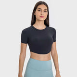 Noxwear T-shirt for Women Soft Four-way Stretch Naturally Breathable Slim Fit Yoga Running Shirt
