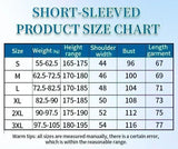 Noxwear -  Men's New High Quality Short Sleeve T-shirt Cotton Sweat Absorption Printed Sports T-shirt Men Casual Fashion Short Sleeve