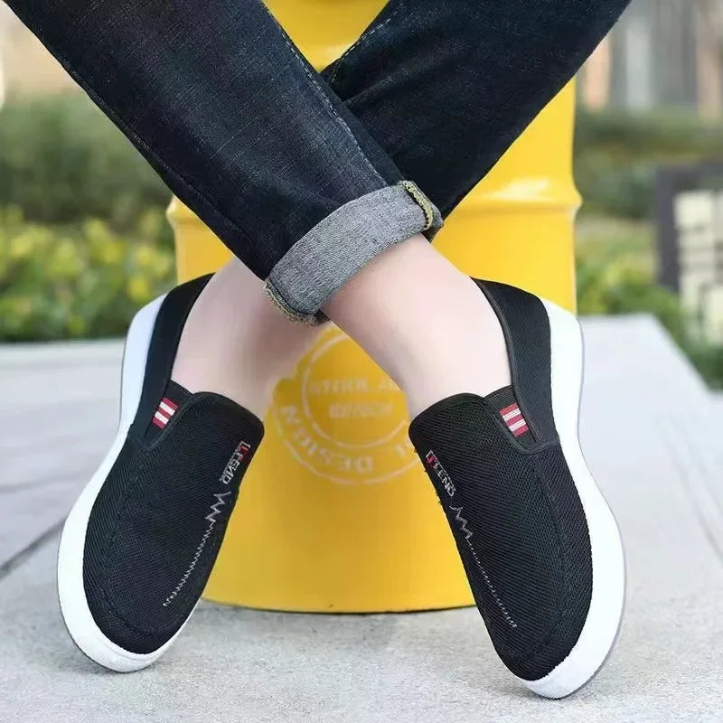 Noxwear - Men Shoes Breathable Canvas Sneakers