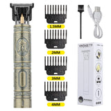 Noxwear - Retro T9 Original Haircutting Machine Set Jackets Trimmer Men's Electric Shaver Male Lence Pro Barber Shaver for Sensitive Areas