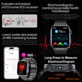 Noxwear - 2025 New Accurate ECG Smart Watch Heart Health Analysis Blood analysis Blood Lipid Blood Pressure BT call Smart Watches For Men