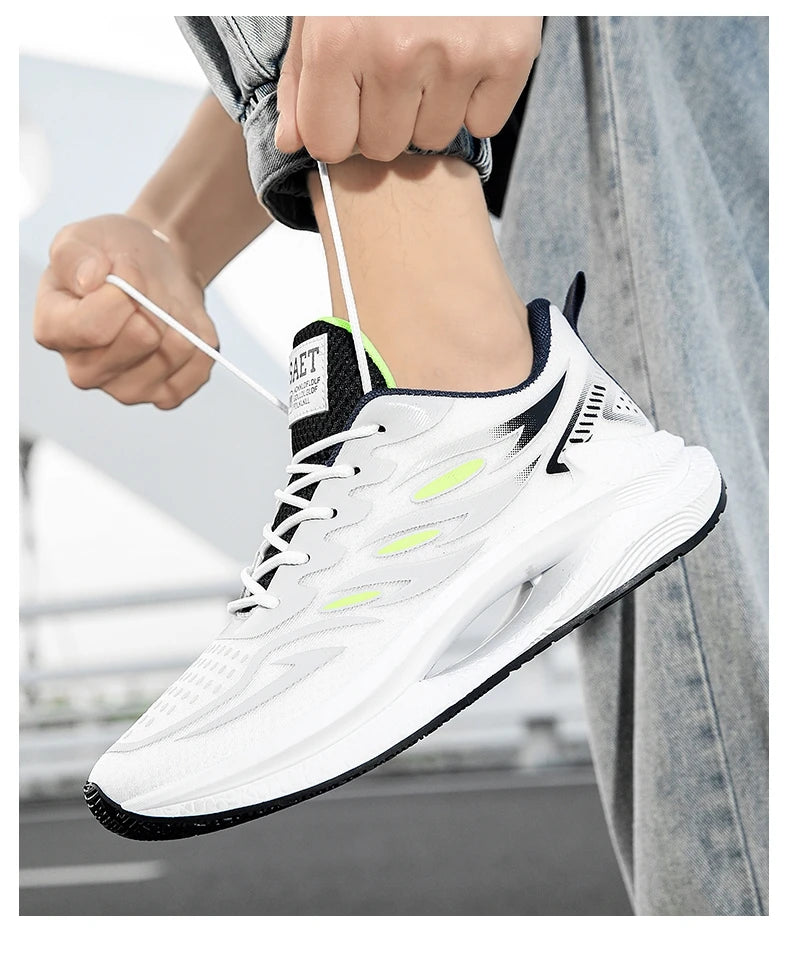 Noxwear - Men's Breathable Sports Shoes Spring New Mesh Casual Fashion Versatile Trendy Men's Shoes Summer Running Shoes Suitable for Outdoor Sports